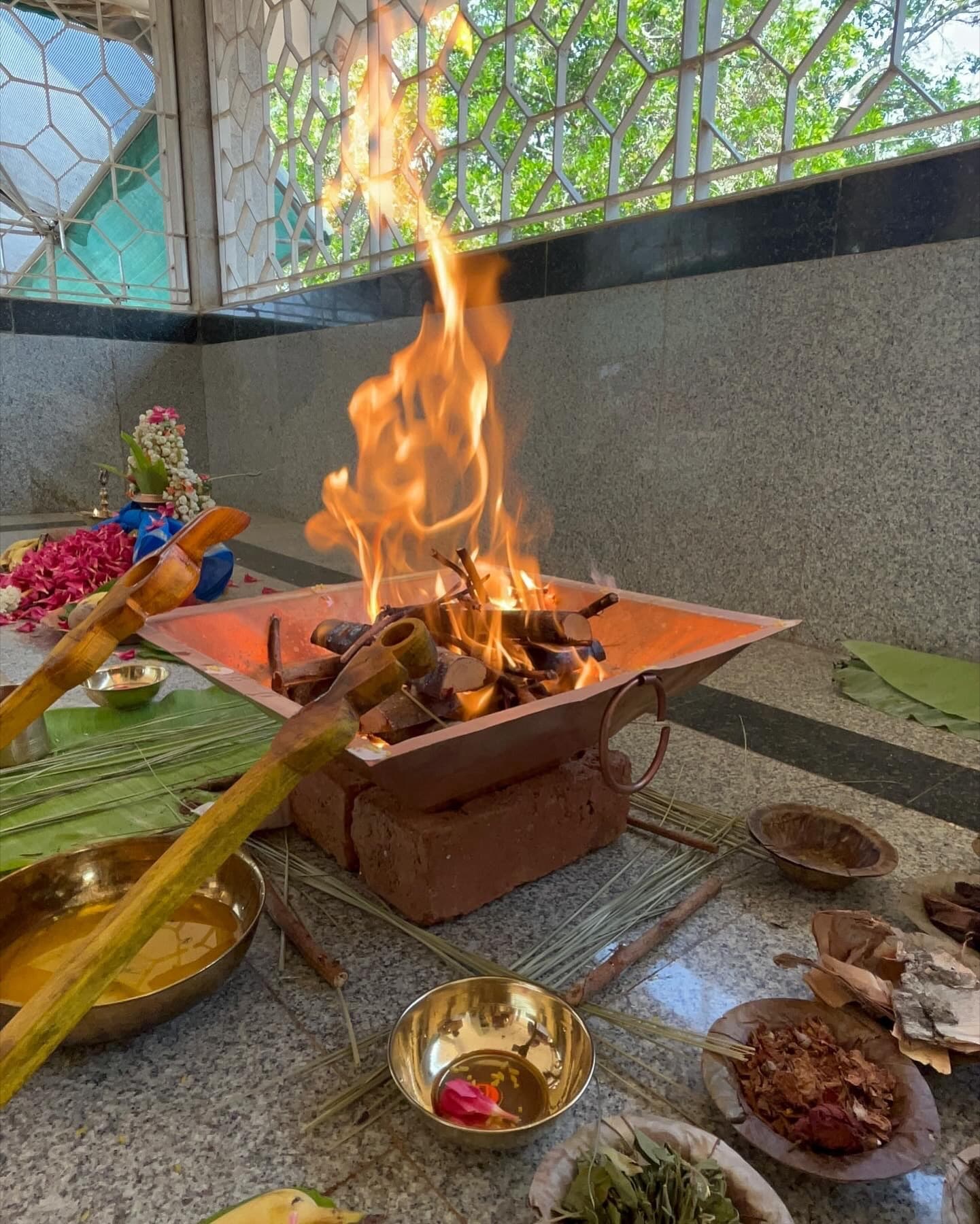 A Vedic ceremony in progress