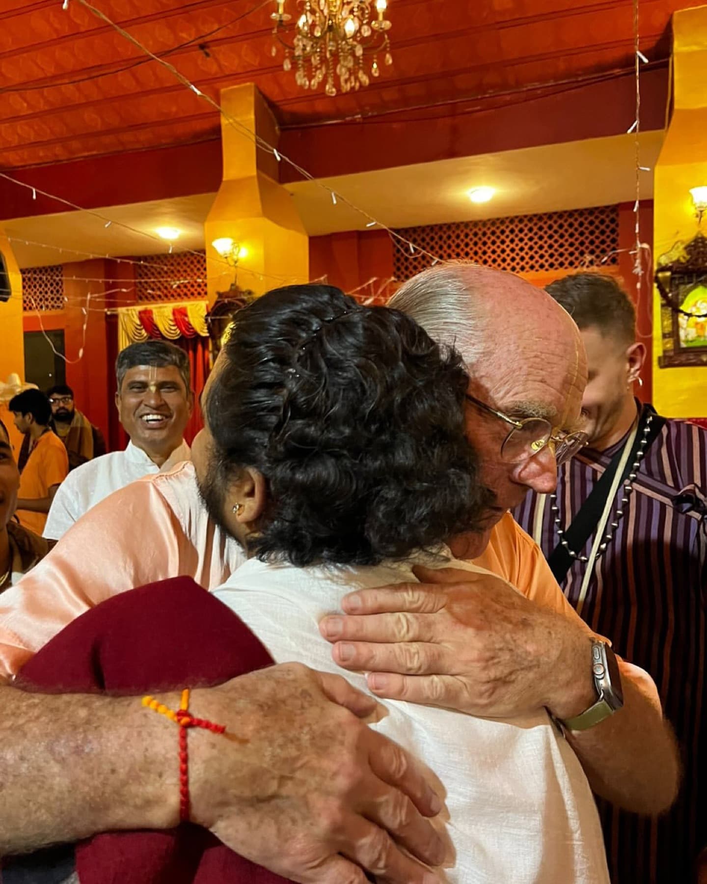 Pt. Praveen Sagar with HH Indradyumna Swami